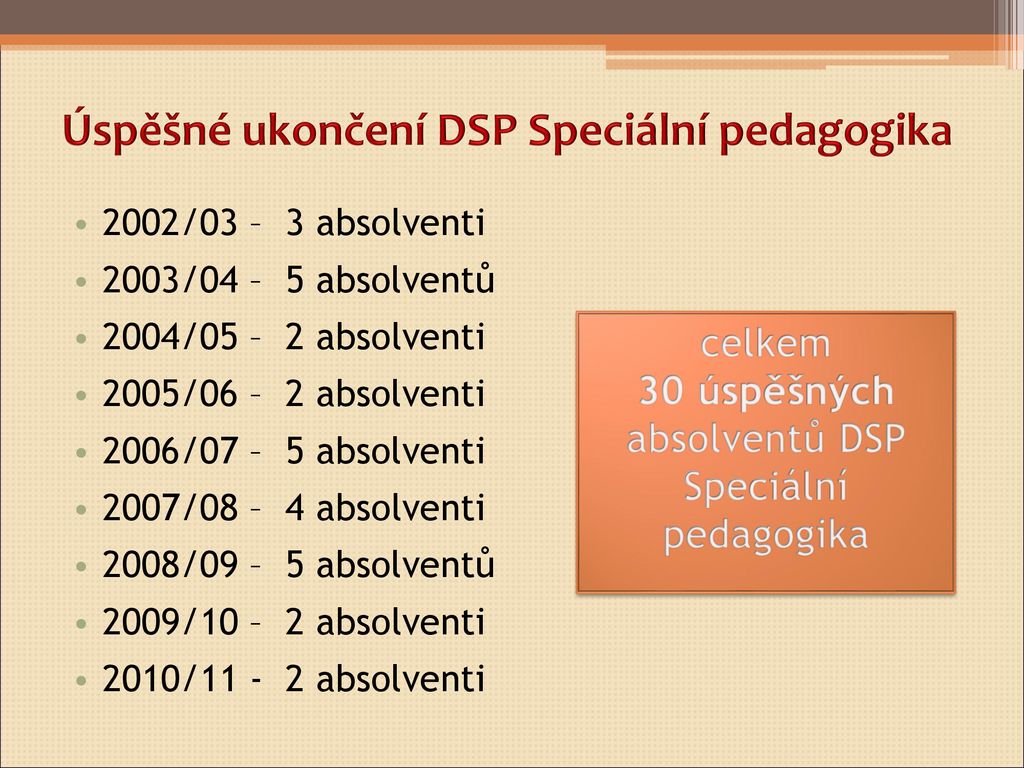 Doktorský studijní program Speciální pedagogika ppt stáhnout